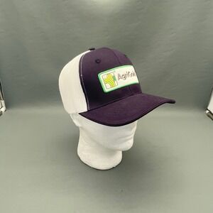 AgriGold Seed Hat Cap Vintage Style Mesh Trucker Snapback‎ Purple White Farming